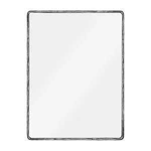 Sully Textured Metal Frame Rectangular Wall Mirror