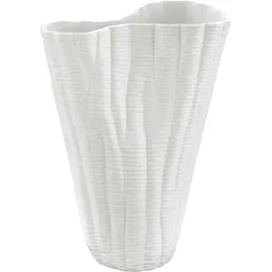 Farrington Small White Ceramic Vase