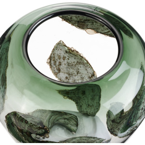 Iverleigh Small Green Art Glass Vase