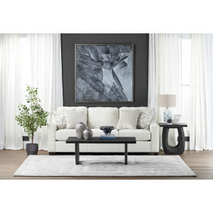 Solid Wood Black Wood Grain Cocktail/coffee Table