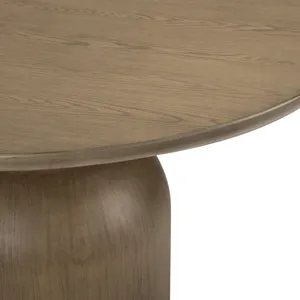 W Round Brown Dining Table