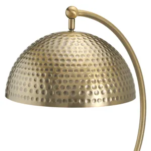 Metal Desk Lamp With Gold Dome Shade