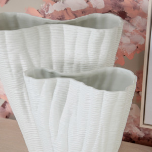 Farrington Small White Ceramic Vase