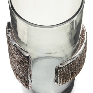 Harveston Large Gray Glass Vase