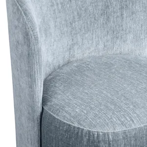 Set Of 2 Blue Upholstered Dining Chairs