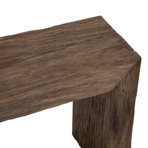 W Brown Wood Accent Console Sofa Table