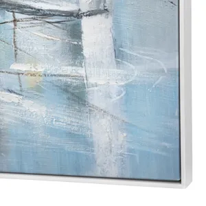 Harbor Reflections Framed Canvas Wall Art