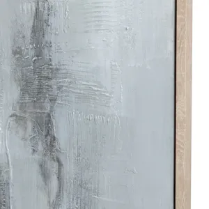 Mistbound Abstract Framed Canvas Wall Art