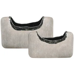 Vinton Contemporary Ceramic Vase Set Of 2