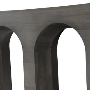 W Gray Solid Wood Accent Console Sofa Table