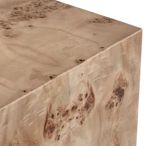 Mappa Burl Square Accent/end Table