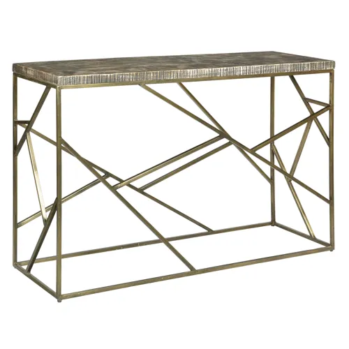Bengal Manor Crazy Cut Iron Console Table