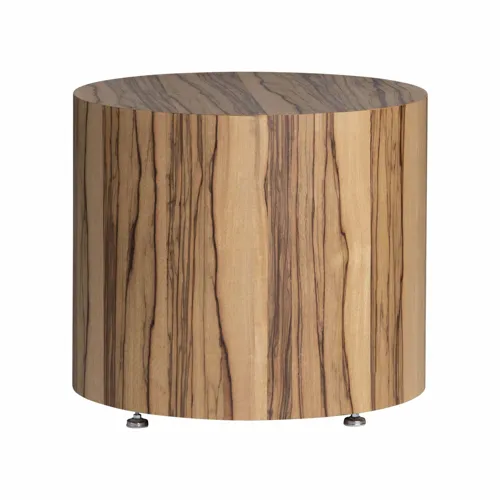 Limba Veneer Round End Table
