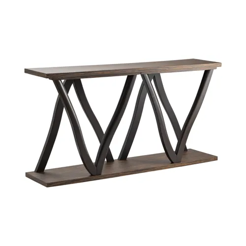 Hawthorne Estate Shaped Leg Zebrawood Console
