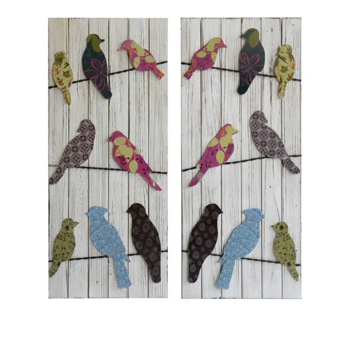Party Line Wooden Wall Decor - Set of 2