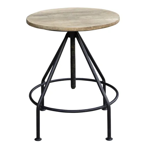 Bengal Manor Mango Wood And Metal Barstool