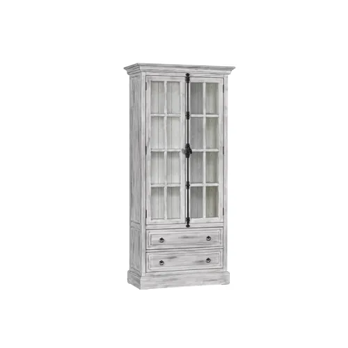 Hudson 2 Drawer 2 Door Curio Cabinet