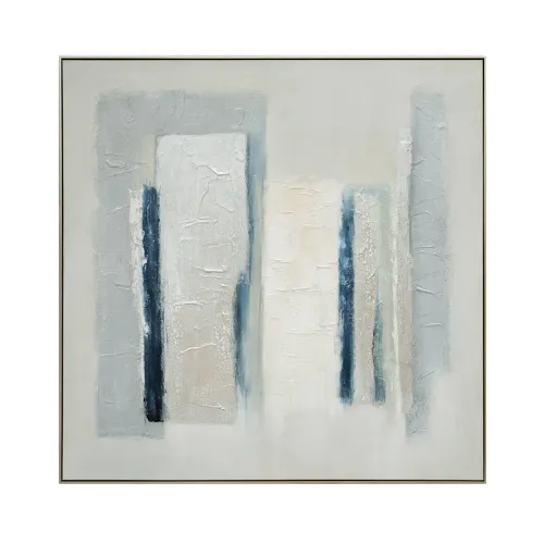 Attica Textured Abstract Framed Canvas Wall Art