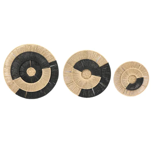 Cairo 3-piece Modern Natural Woven Wall Accents