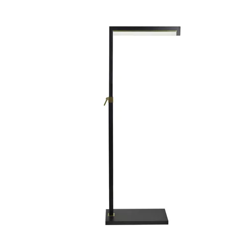 Ronin  Matte Black Modern Steel Floor Lamp With Integrated Led