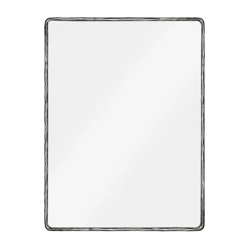 Sully Textured Metal Frame Rectangular Wall Mirror