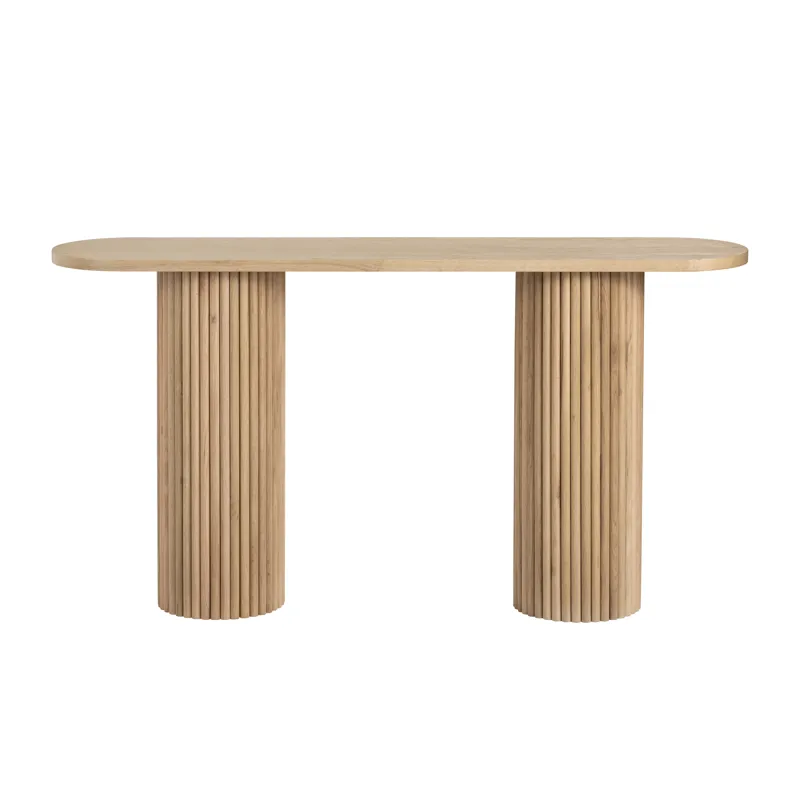 Oval Fluted Console/sofa Table