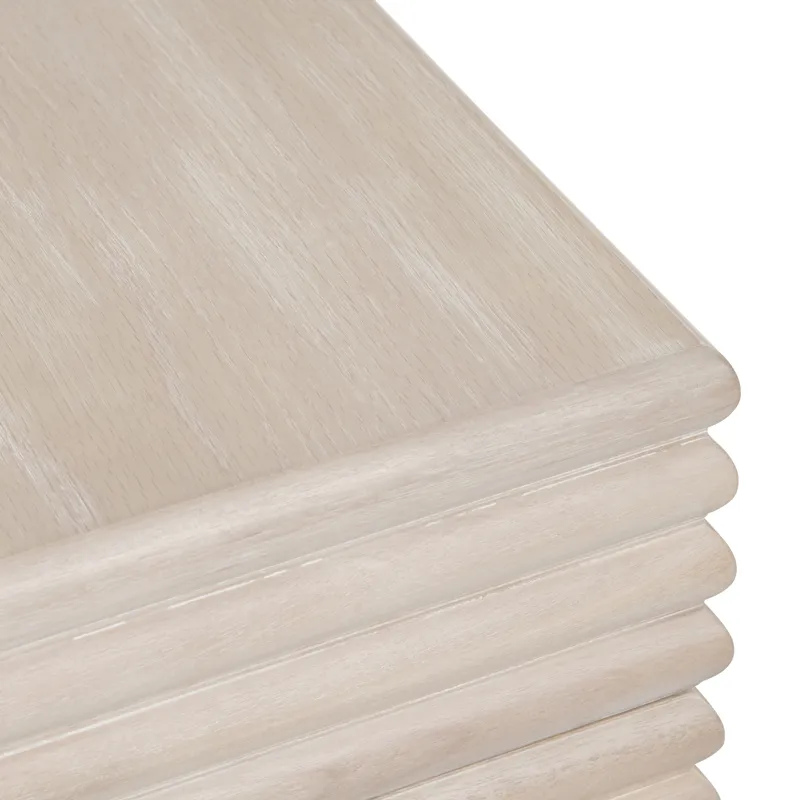 Square Reeded Accent/end Table