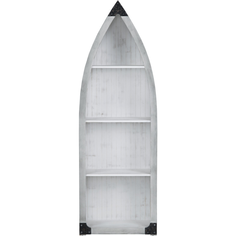 Crestview Collection Greers 3 Shelf Boat Etagere Bookcase - Thumbnail 3