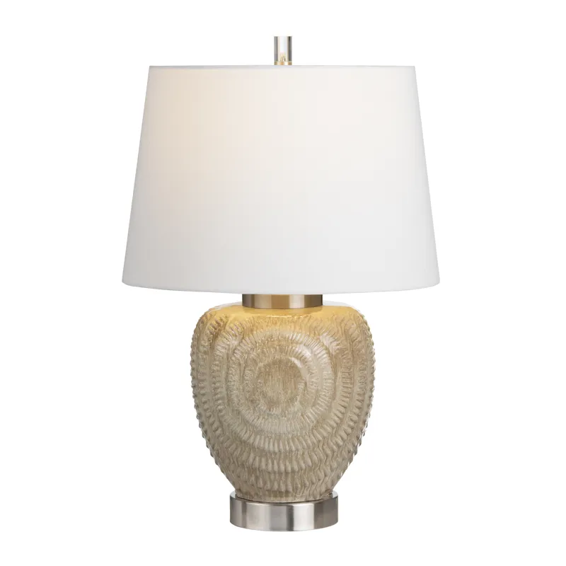 Ceramic Table Lamp With Linen Shade