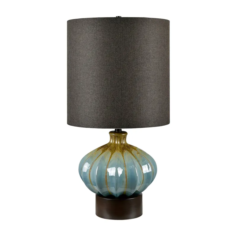 Ceramic Table Lamp With Linen Shade