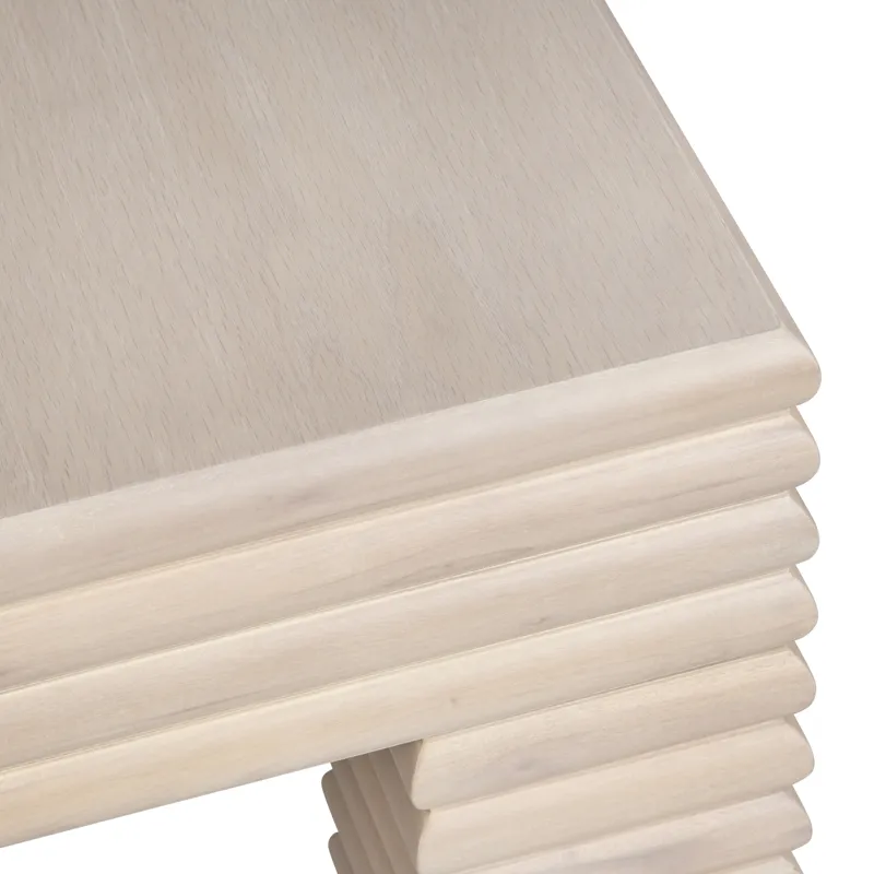 Square Reeded Cocktail/coffee Table