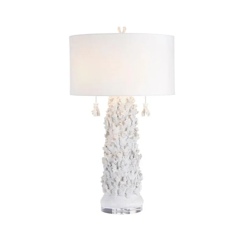 White Coraline Table Lamp