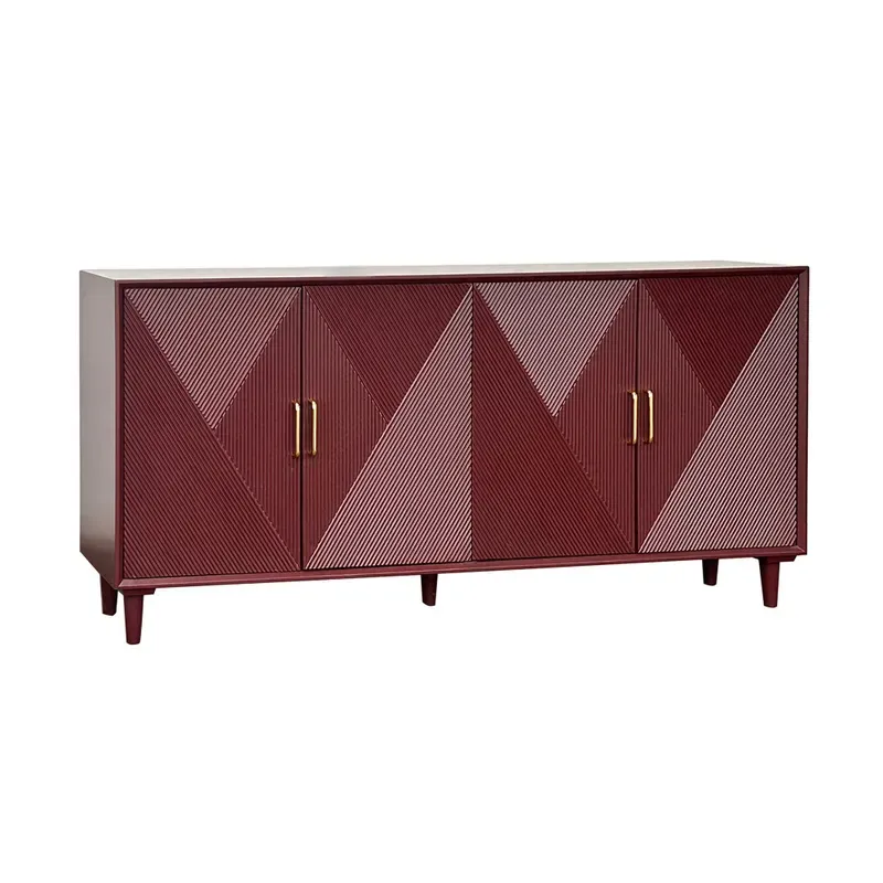 Arvada Four-Door Sideboard (Merlot)