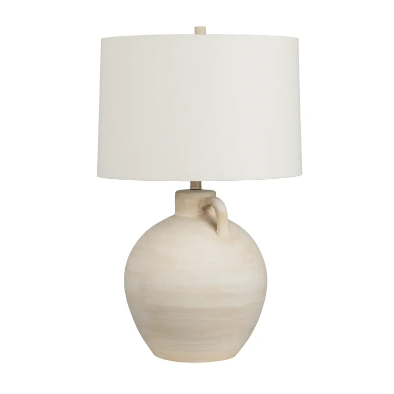 Ceramic Table Lamp With Linen Shade