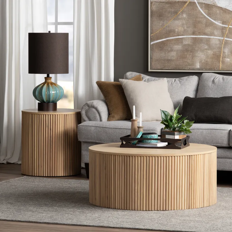 Ceramic Table Lamp With Linen Shade
