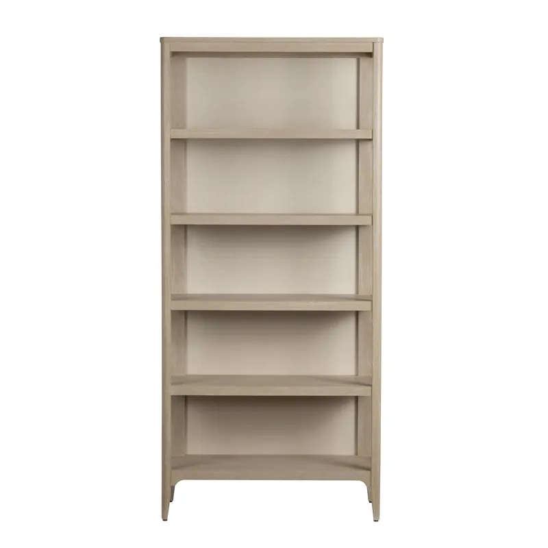 4 Shelf Etagere/ Bookcase With Rafia Back
