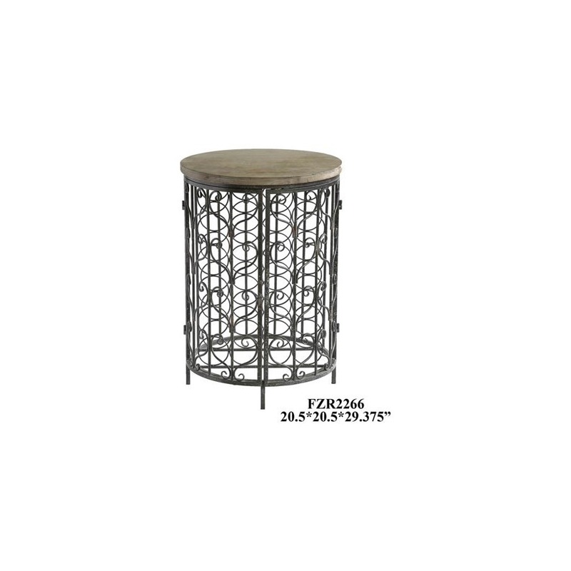 Sonoma Iron And Metal Rustic Wine Cabinet