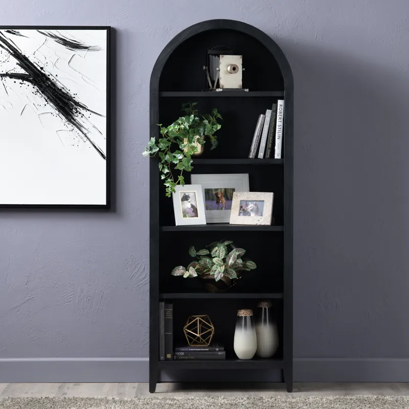 4 Shelf Black Bookcase/etagere