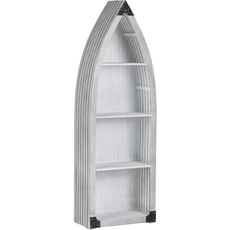 Crestview Collection Greers 3 Shelf Boat Etagere Bookcase - Thumbnail 5
