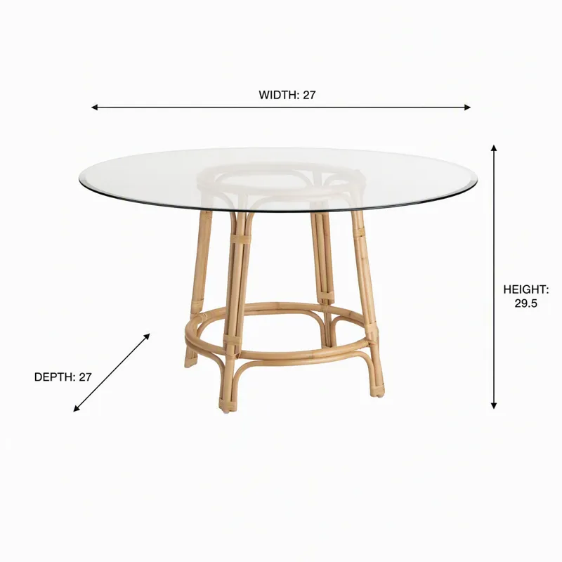 Cane Dining Table Base