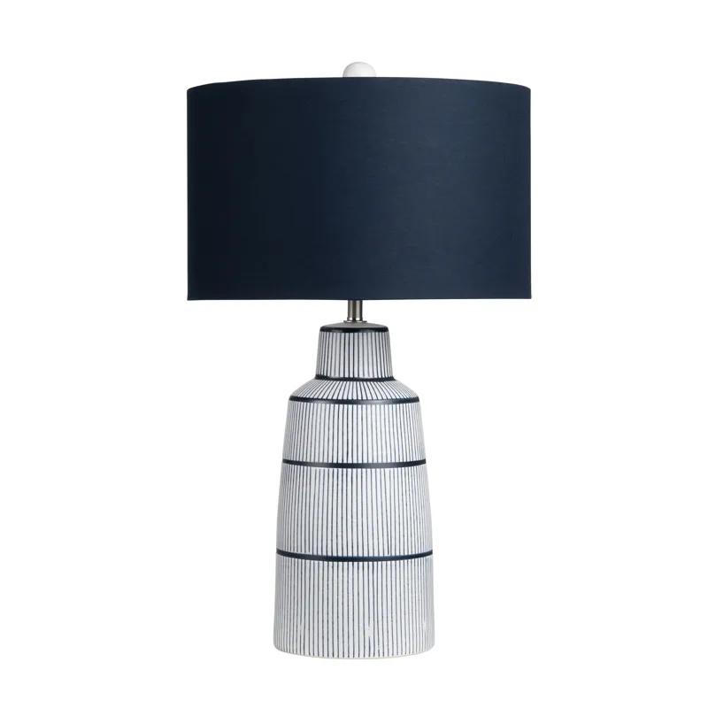 Ceramic Table Lamp With Linen Shade