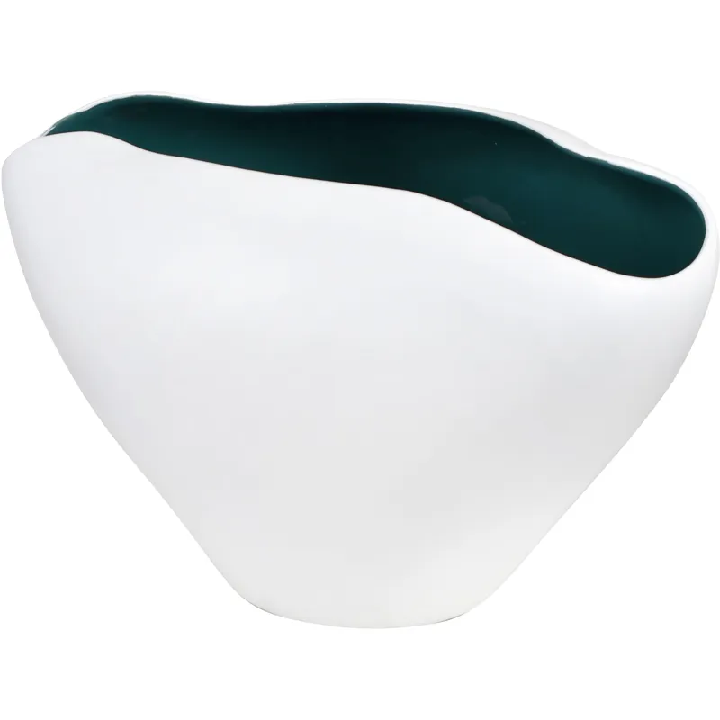 Reardon Organic Modern White Decorative Bowl