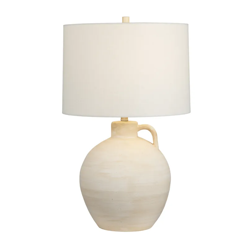 Ceramic Table Lamp With Linen Shade
