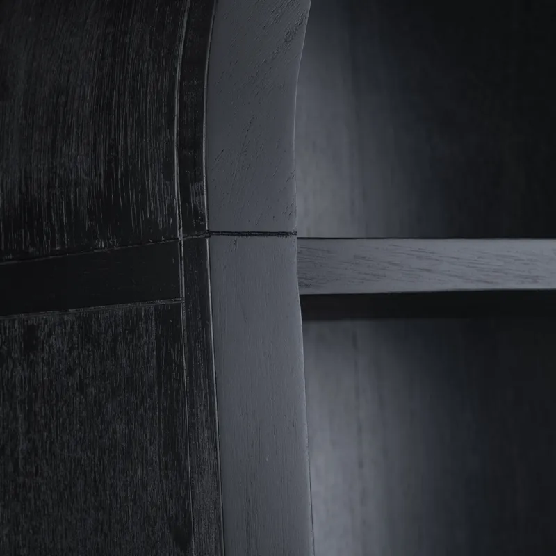 4 Shelf Black Bookcase/etagere