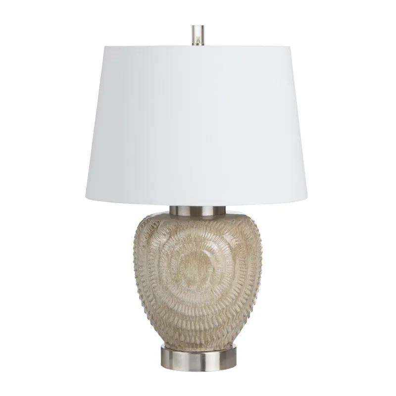 Ceramic Table Lamp With Linen Shade