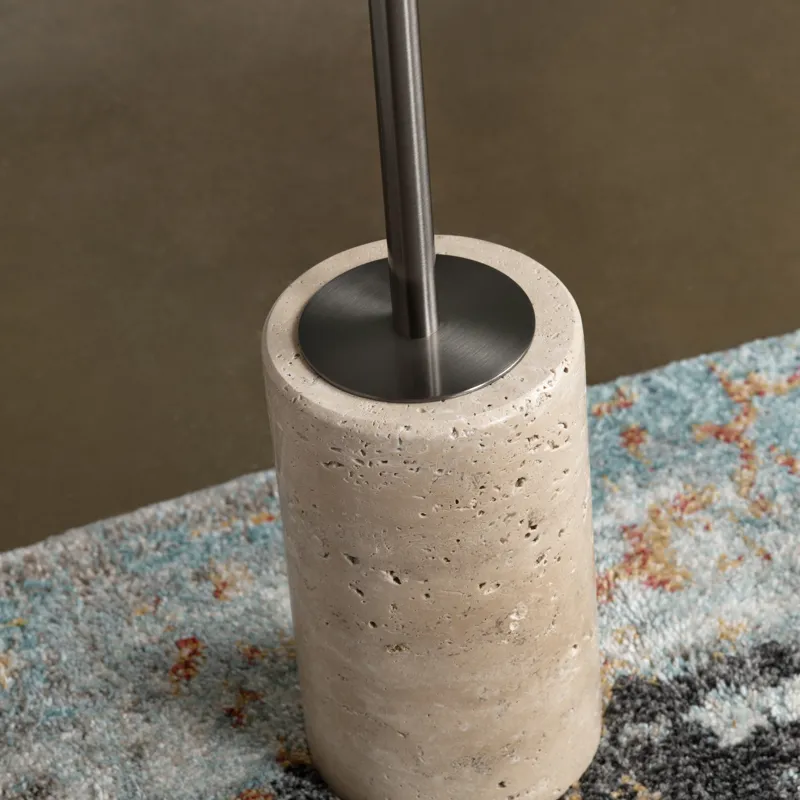 Marble Floor Lamp With Metal Shade