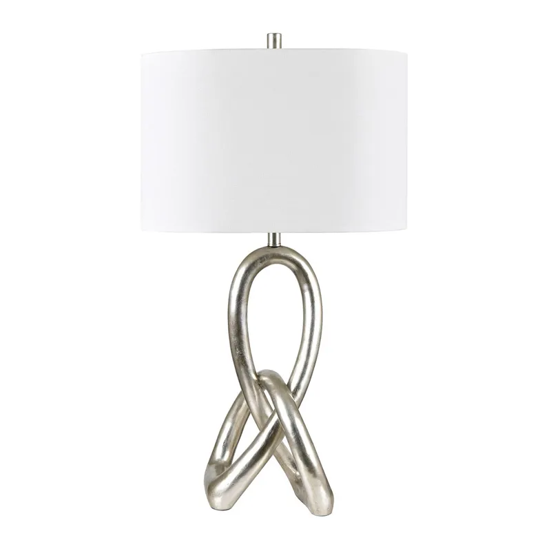 Set Of 2 Resin Table Lamp With Linen Shade