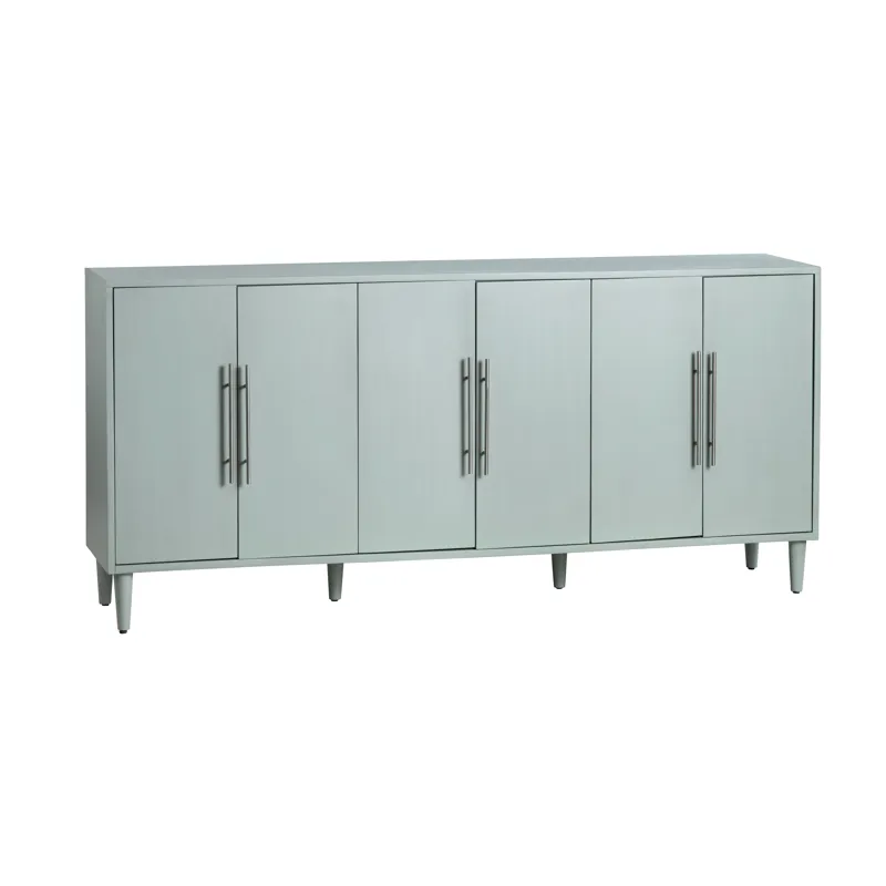 Sea Foam Green 6 Door Media Credenza/sideboard
