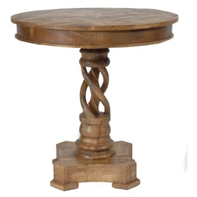 Bengal Manor Mango Wood Twist Accent Table