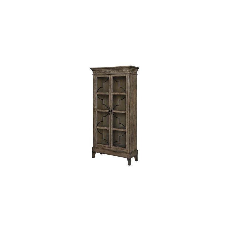 Wyndham 2 Door Wood & Veneer Glass Door Curio